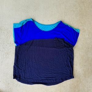 Studio Works colorblock pocket tshirt